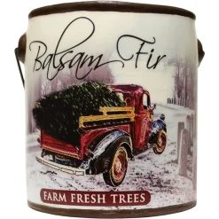 A Cheerful Giver - Balsam Fir Scented Jar Candle (20 oz) Decorative Ceramic Jar< Sale