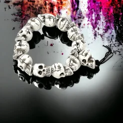 Adjustable Skull Bracelet< Fashion