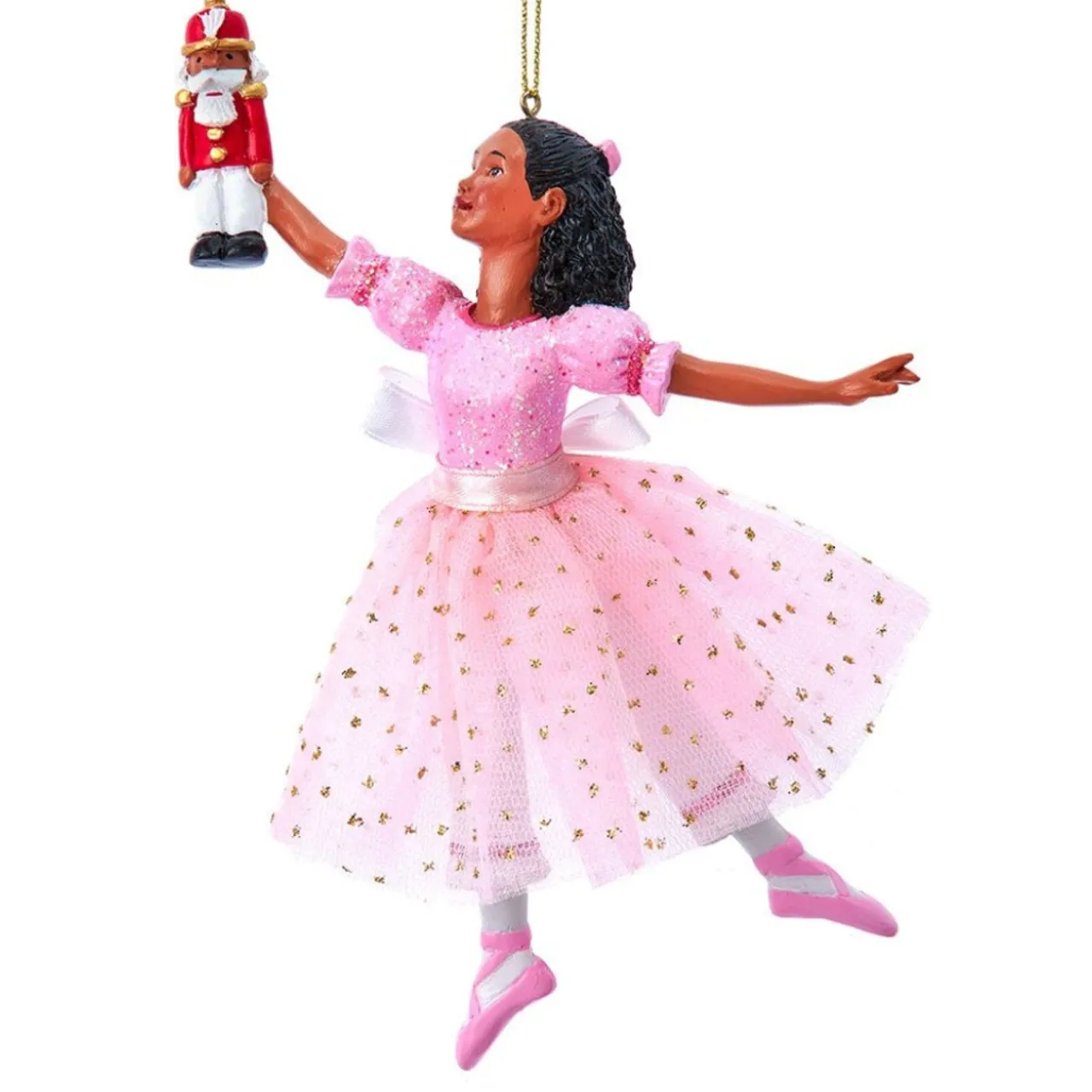 African American Clara Ballerina Ornament<Kurt Adler Clearance