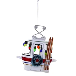 Alpine Silver Ski Slope Gondola Ornament<Cody Foster & Co. Hot