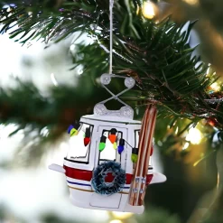 Alpine Silver Ski Slope Gondola Ornament<Cody Foster & Co. Hot