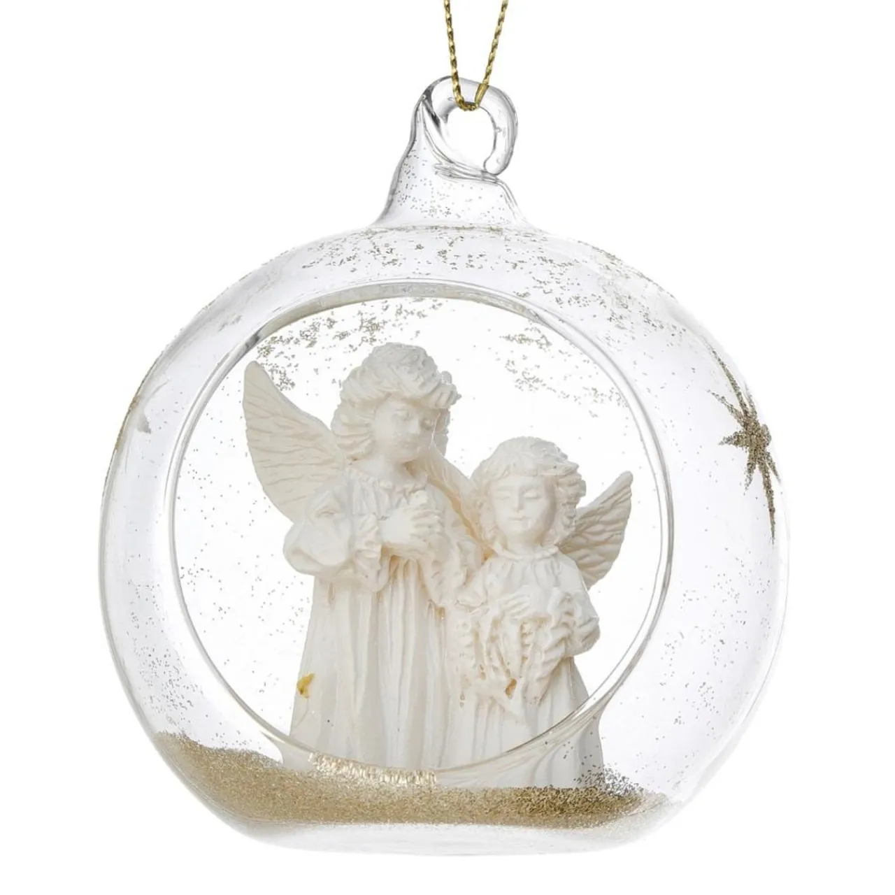 3" Angels in A Glass Ball Ornament< Best