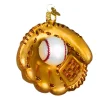 3.75" Baseball Mitt Ornament<Old World Glass Clearance