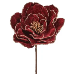 24" Beaded Edge Velvet Peony Stem< Online