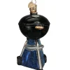 4.5" Black Classic Barbecue Ornament<Old World Glass Online