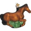 3.25" Brown Mustang Ornament<Old World Glass Clearance