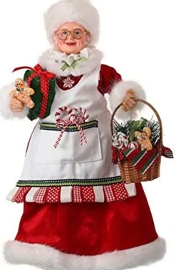 16" Candy Kitchen Mrs Claus with Basket< Online