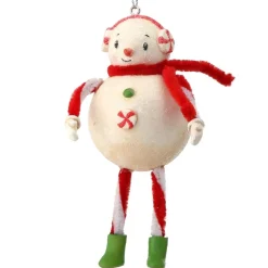 5" Candy Snowman w/Ear Muffs< Online