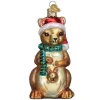 4.25" Christmas Kangaroo Glass Blown Ornament<Old World Glass Clearance