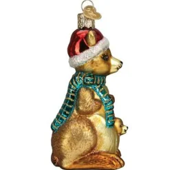 4.25" Christmas Kangaroo Glass Blown Ornament<Old World Glass Clearance
