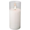 7" Flameless Warm White Pillar Candle< New