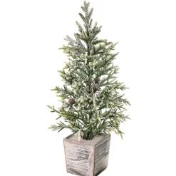22" Frosted Mini Fir Tree< Online