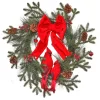 24" Frosted Spruce Cardinals with Bow Wreath< Online