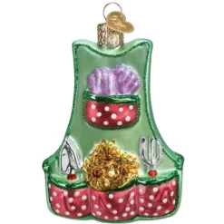 4" Gardening Apron Ornament<Old World Glass Outlet