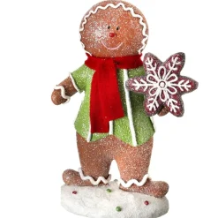 8.5" Gingerbread Boy with A Cookie< New