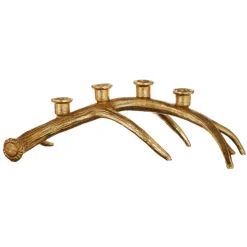 16.5" Gold Antler Candelabra< Best
