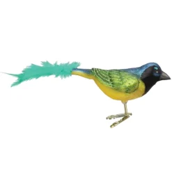 2.75" Green Jay Ornament<Old World Glass Clearance