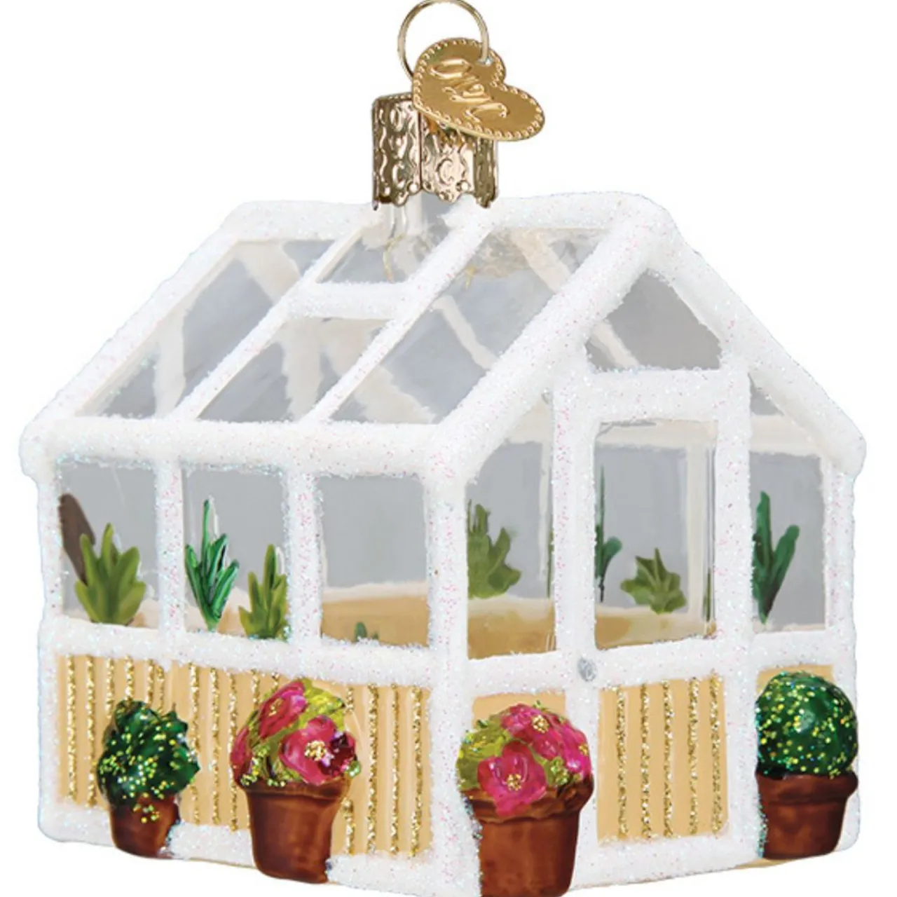 2.25" Greenhouse Ornament<Old World Glass Hot