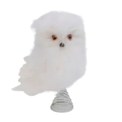 12.5" H Snowy Owl Tree Topper< Hot