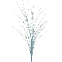 27" Iced Blue Glitter Grass Spray< Sale