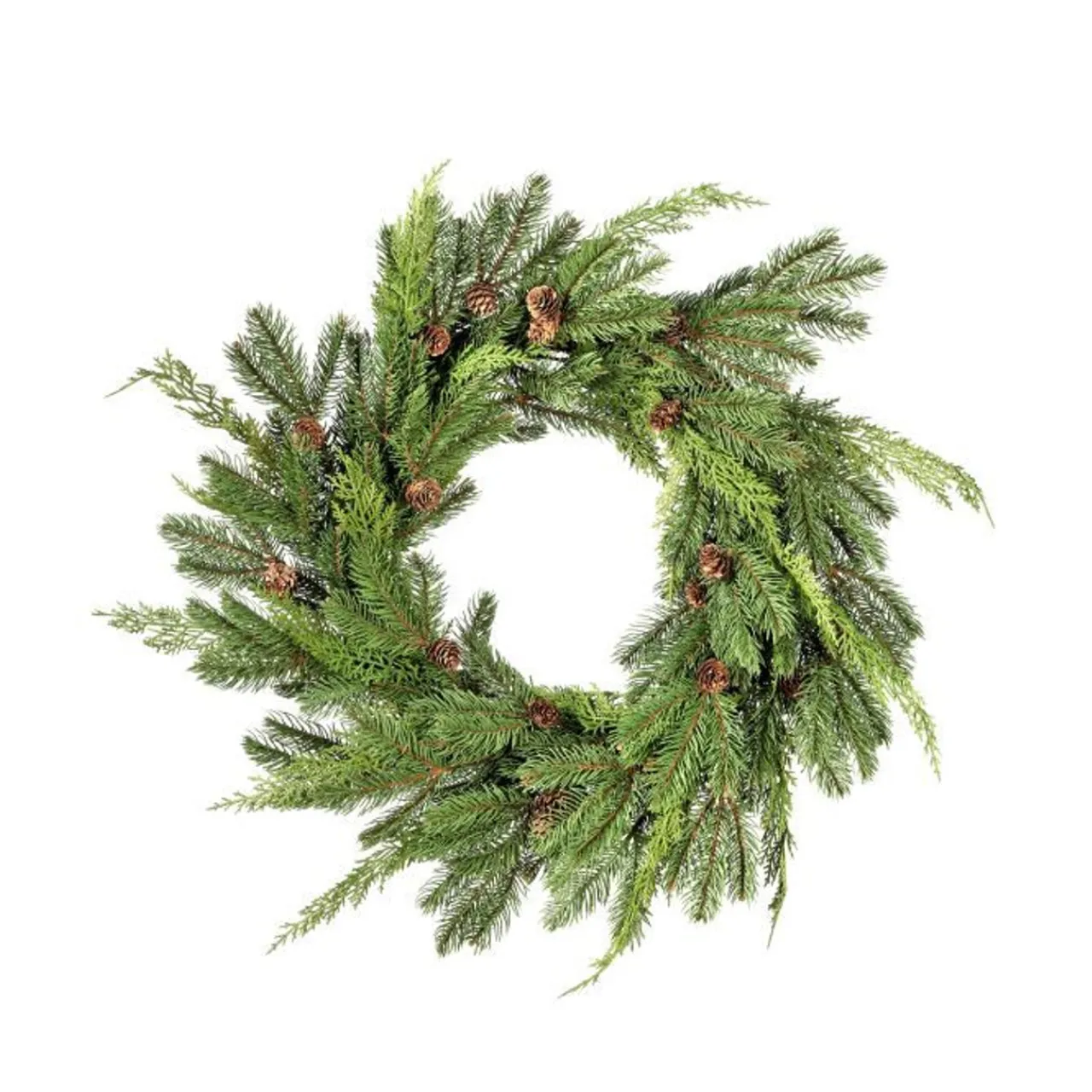 24" Just Cut Woodland Pines Wreath< Clearance