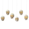 4.6" Lighted Hanging Skulls, Set Of 6< Best