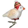 3" Red Hat Snowbird Ornament<Old World Glass Sale