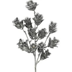 21" Silver Rose Spray< Hot