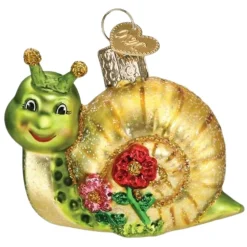 2.25" Smiley Snail Glass Ornament<Old World Glass Clearance