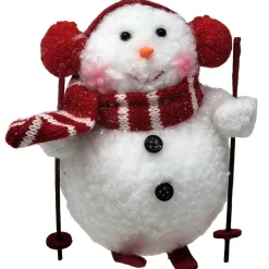 6.5" Snowman Skiing Ornament< Clearance