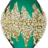 4" Teal Jewel Beaded Ornament< New