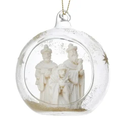 3" Three Kings in A Glass Ball Ornament< Best