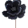 24" Velvet Midblue Magnolia Stem< New