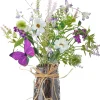 15" Wildflower with Butterfly in Glass Jar< Outlet