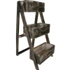 19.5" Wood Drawer Box Ladder Planter< Discount