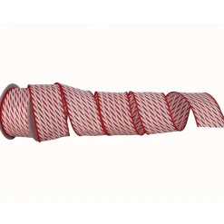 2.5" x 10Y Peppermint Stick Ribbon< Discount
