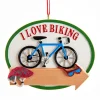 "I Love Biking" Ornament For Personalization<Kurt Adler Online