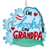 "I'm Hooked On Grandpa" Ornament For Personalization<Kurt Adler Best