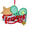 "Tennis" With Racquets Ornament For Personalization<Kurt Adler Hot