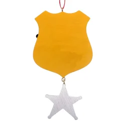 "Thank You" Police Ornament For Personalization<Kurt Adler Sale