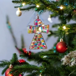 Angel Ornament with Colorful Paper Beads< Sale