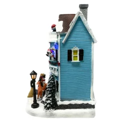 Animated Christmas Animal House - Lumineo Scenery< New