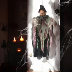 Animated Hanging Pumpkin Scarecrow< Outlet