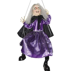 Animated Kicking Witch On Swing | The Christmas Loft< Clearance