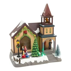 Animated Lighted Musical Holiday House Decor< Fashion