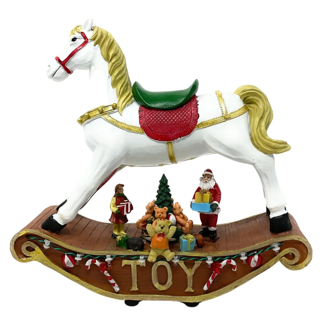 Animated Rocking Horse And Toys Figurine<Lumineo New
