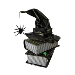 Animated Witch Hat on Books Tabletop Figurine< Clearance