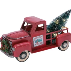 Antique Metal Red Truck | The Christmas Loft< New