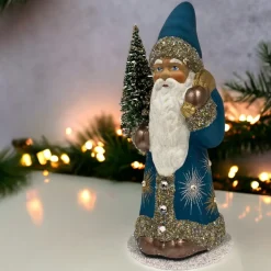 Aqua Stars Santa Candy Container< New