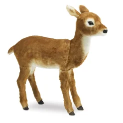 Baby Deer Christmas Home Decor, 35 inches Tall, Brown and White< Clearance